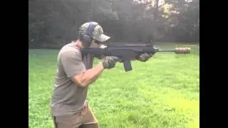 Beretta ARX100 suppressed fire.