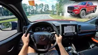 2024 Nissan Frontier Pro-4X | POV Walkaround and Test Drive ASMR