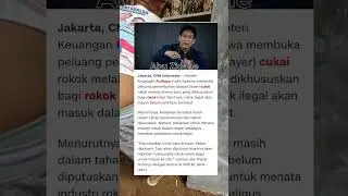 Purbaya Bakal Tambah Layer Cukai, Rokok Ilegal Siap di Tutup #news #berita terkini #fypシ゚viral