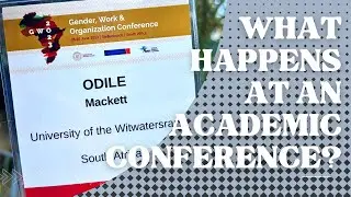 What happens at an academic conference?