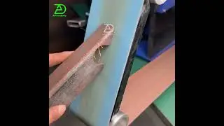 ADV116 Industrial Belt Grinding Machine: Perfect Finish for Cut Square Tube Ends!