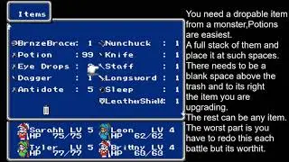 Final Fantasy IIIj Upgrade Glitch & Character Overflow glitch.