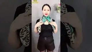 Модный галстук-шарф 🧣✨ Простой и элегантный урок #Шорты