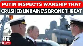 Kronstadt Live: Putin Boards Russian Frigate That Fought Off Drone Attack | Navy Day