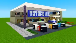Minecraft Tutorial: How To Make A Motor Bike Dealership 