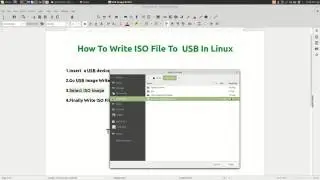 ★★ How To Write ISO File To  USB In Linux ★★