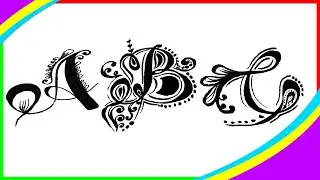 Fancy Alphabet Writing | Flower Alphabet Writing | Marvellous Writing Skills