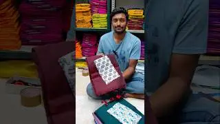 khadi Cotton Sarees Kalamkari Blouse 450rs #sivamtrends #sarees