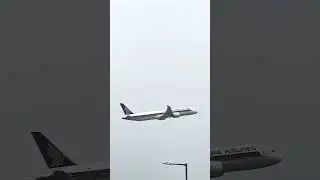 SQ Boeing 787-10  Dreamliner takeoff at Hong Kong International Airport