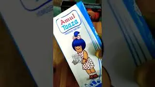 Amul Taaza and Dark Fantasy Milk shake🍶/💯#shorts