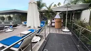 Tour of the Pool area at the Hotel Martinez Cannes 