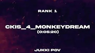 JuKKi   Rank 1   Map  CkiS 4 MonkeyDream   INSANE  ✮✮✮✮✰  by CkiS