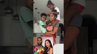 #ericamena & #safaree kids welcome her back from the betawards #trending #music #baby