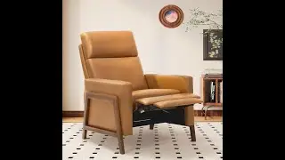 Review:  COLAMY Push Back Recliner -Comfortable Leather Recliner for Small Spaces