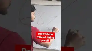 Draw shape without lifting pencil #shorts #mathematics #maths #challenge #ssmclasses #puzzle