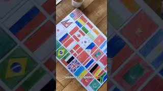 all countries flag drawing series page 1 completed #shorts #flag #unity