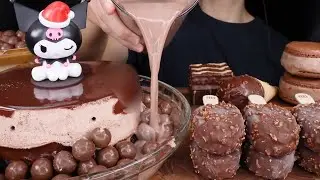 ASMR MALTESERS CHOCOLATE CAKE ICE CREAM NUTELLA DESSERT MUKBANG#trending #trendingvideo 