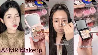 ASMR Makeup 🖤 Aesthetic video tutorial 🍃Asian Makeup 🎀