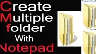 Create  Folder  In batch File One Click 1000 Folder Create In Computer  Notepad -[Hindi] 💥💥💥