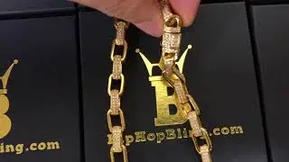 Bling Bling 3D Box Chain Hand Made 1500-2000+ Stones | Quality Hip Hop Jewelry