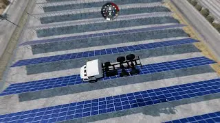 Game |（ 86 vehicles）car fell from the air onto the power board  | BeamNG.drive