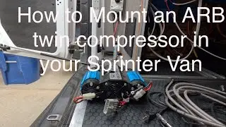 DIY Flatline Van Co ARB Twin Compressor Mount Install: Step-by-Step Sprinter Guide