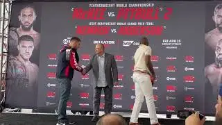 Nemkov   vs Anderson face off... Bellator champion ship...