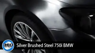 Metallic Brushed Steel Wrap on 750i BMW
