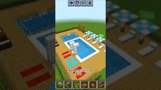how to make a Swimming pool 🏊&zwj;♂️#minecraft #shorts