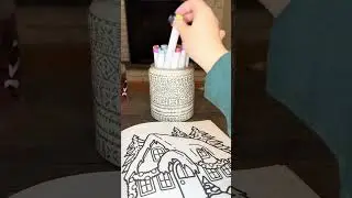 Cozy christmas coloring night! #coloring #christmas