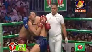 Leo ChanTrea Vs Thai, Khmer Boxing, BayonTV Boxing ,Carabao Boxing