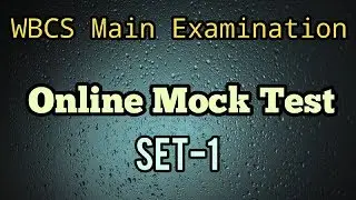 WBCS Main Online Mock Test:Set-1