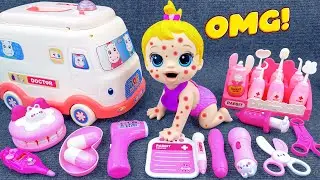5 Minutes Satisfying With Unboxing Acne Treatment Toy Set - Doctor | ASMR