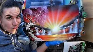 SPRAY PAINT ART - Sunrise by Skech