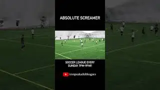 GREAT Deep Shot Goal by Proper 11! - Iron Peak Adult Leagues #shorts #menssoccer