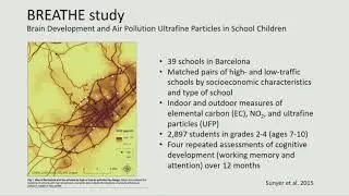 Early life exposure to ambient air pollution and cognitive function