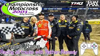 Championship Motocross 2001 ft Ricky Carmichael (PS1) - Single Race - N. Ramsey - All Tracks (4/5)