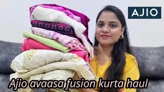 💕Ajio haul || Ajio avaasa fusion kurta haul || festive/partywear || must try💕