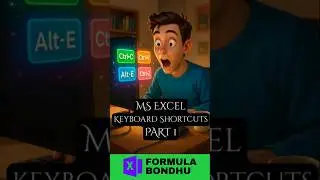 MS Excel Keyboard Shortcut to Insert Date, Time & Currency #excel #excelshortcuts #exceltips #tricks