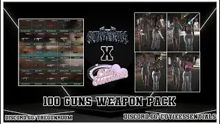 Gunroom x Cutie Essentials | Best Fivem Weapons Pack | 100 Gun Pack [Add-On]