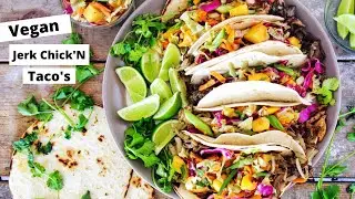 VEGAN JERK TACO'S 🌮 | Using Mushrooms 😱