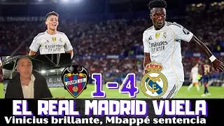 VINICIUS BRILLA, MBAPP&Eacute; SENTENCIA. UN REAL MADRID MUY COMPLETO APLASTA AL LEVANTE, CLAVES