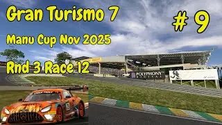 Gran Turismo 7 GTWS Manu Cup Nov 2025 Rnd 3 Interlagos Brazil Gr4 : Ep 9 Race 12 AMG Mercedes