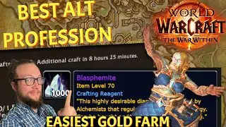 PASSIVE GOLD! Use Alchemy to PRINT Gold by making Blasphemite World of Warcraft The War Within