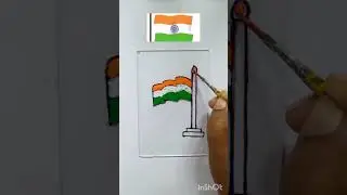Indian flag painting on glass..#glass painting..#short