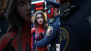 Spiderman Girl Arrested by Undercover Cop in Spidey Suit! 😱👮 #spiderman #superhero #marvel #avengers