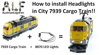 How to Install LED Headlights in Lego City 7939 Cargo Train