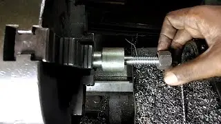 Die threading on a lathe