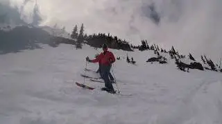 Skiing Crystal Mountain Washington with Jim 4-20-2018