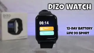 DIZO Watch 12-Day Battery Life 90 Sport Modes Blood Oxygen & Heart Rate Monitor